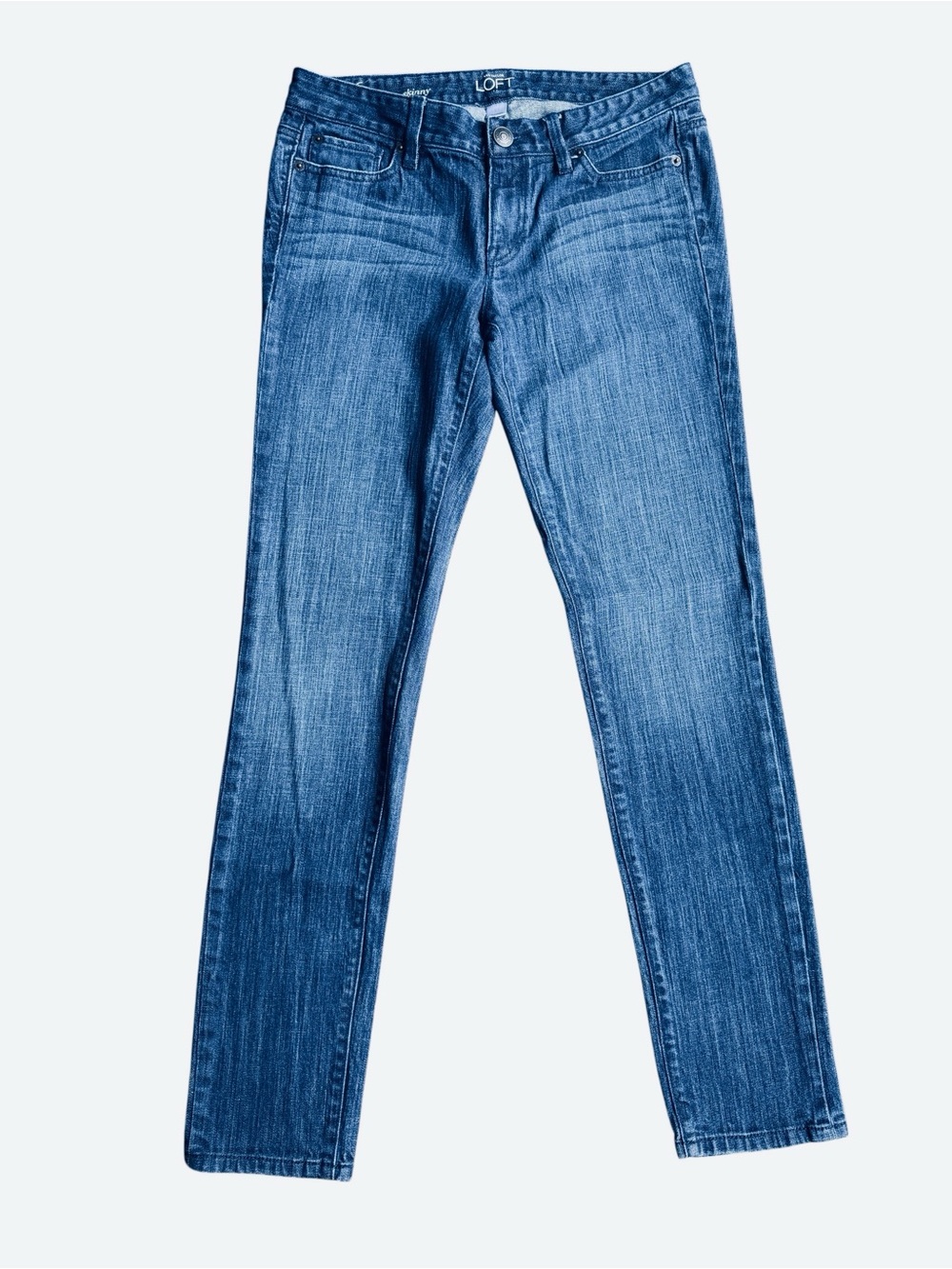 LOFT MODERN SKINNY Mid-Rise Blue Straight Leg Jeans – Women SZ 6